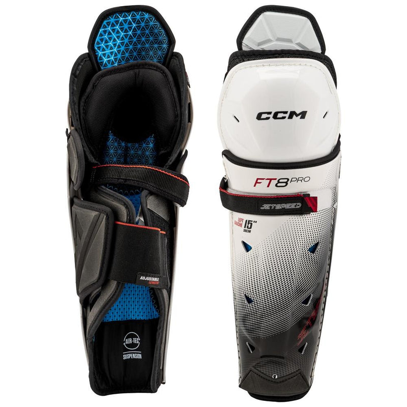 CCM Jetspeed FT8 Pro Shin Guards Junior