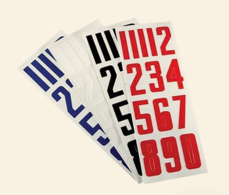 Bauer Helmet Number Stickers
