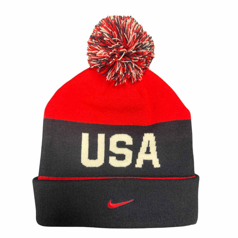 Nike 2026 Winter Olympics USA Hockey Peak Stripe Beanie