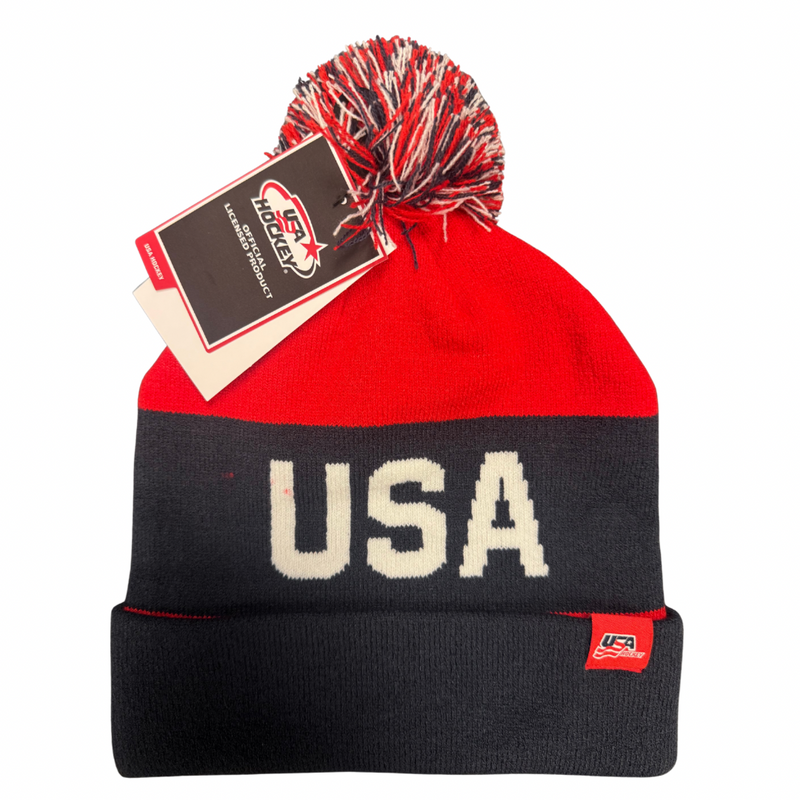 Nike 2026 Winter Olympics USA Hockey Peak Stripe Beanie