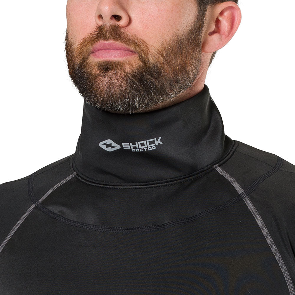 Shock Doctor Compression Hockey Neck Guard Shirt - Thumbnail 3