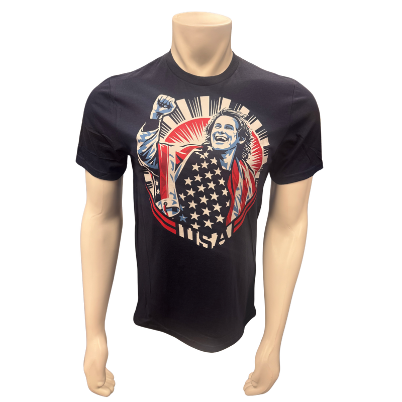 Jack Hughes Olympic Tee – USA Hockey Patriotic Graphic T-Shirt
